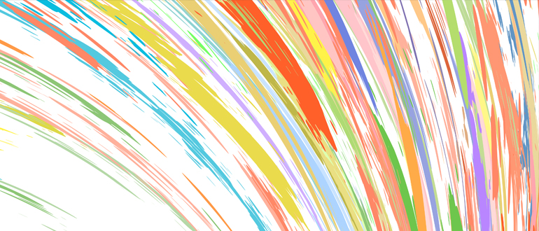 [photo] Multi-colored swirl of ink