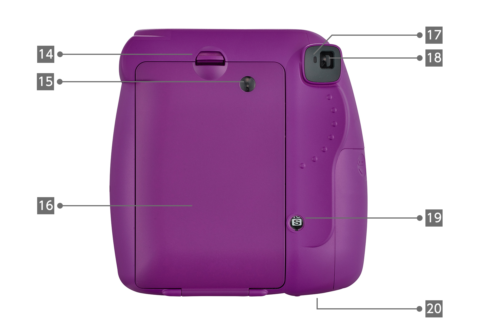 Black view purple mini 9 limited edition INSTAX camera