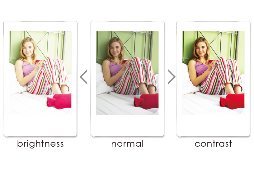 Collage of pictures with different custom filters