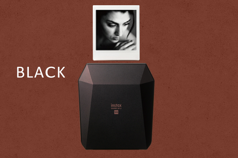 Black INSTAX SHARE® SP-3 printer with picture
