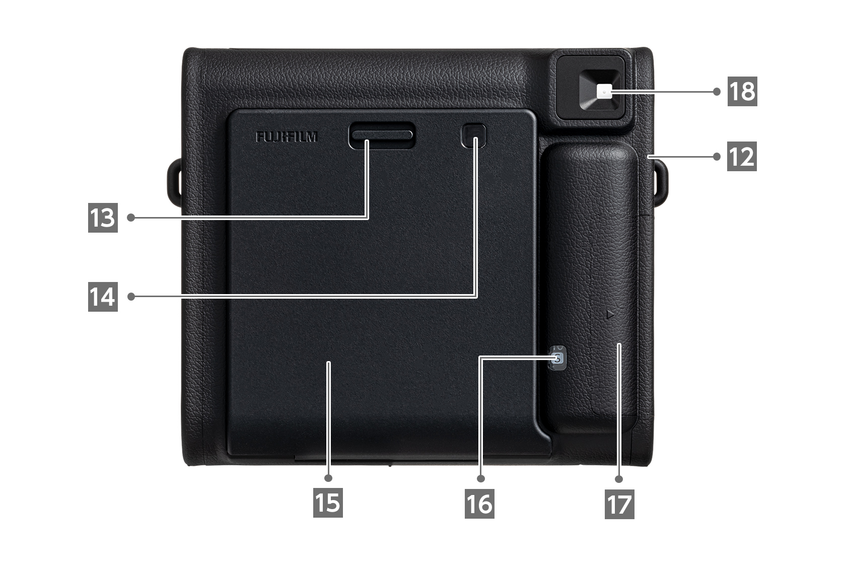 [photo] INSTAX SQUARE SQ40 camera, Back view
