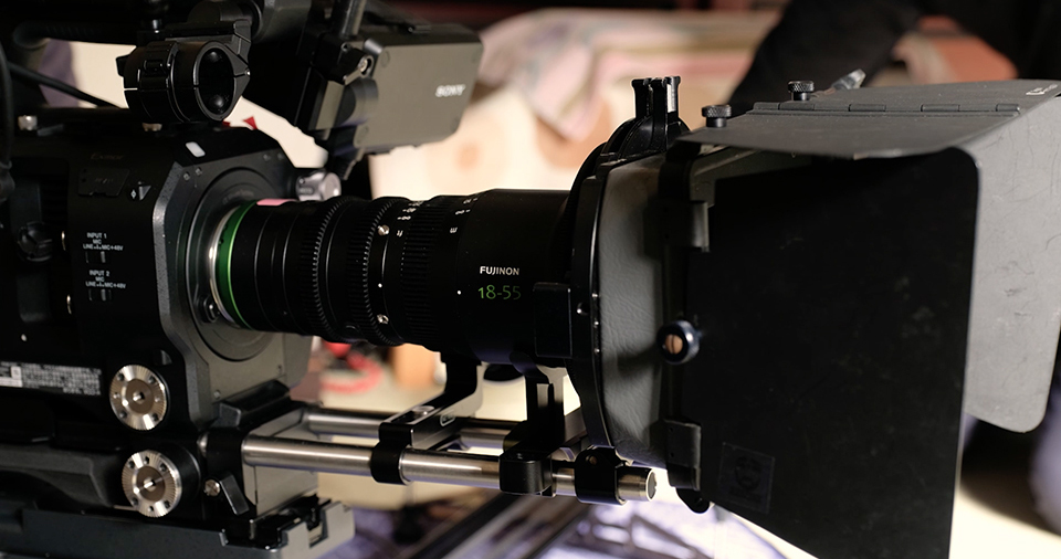 [photo] A close up view of the Fujinon 18-55mm MK Lens