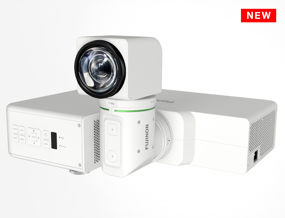 [photo] White FP-Z5000 in horizontal position with lens swiveled up