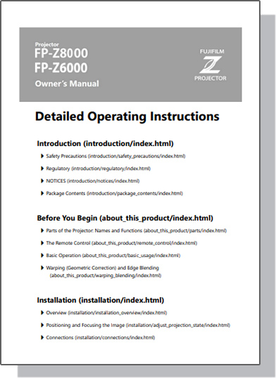 Cover of detailed instruction manual