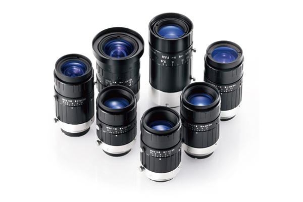 [photo] HF-XA-5M Series lenses standing upright and grouped together in a circle