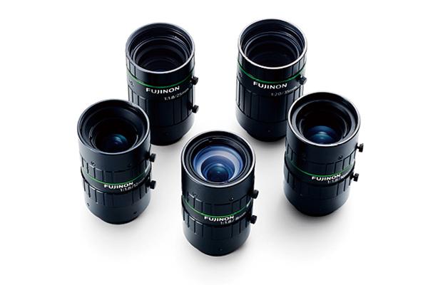 [photo] HF-12M Series lenses standing upright and grouped together in a circle