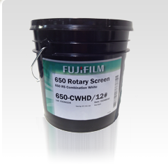 [photo] A paint bucket of the Fujifilm 650 Series ink