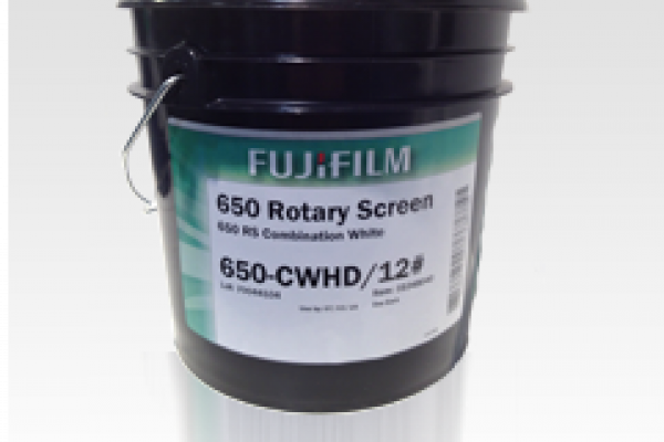 [photo] A paint bucket of the Fujifilm 650 Series ink