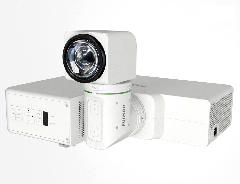 [photo] White FP-Z5000 in horizontal position with lens swiveled up